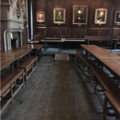 lincoln college – dining hall – interior (4:6) – ramp to high table