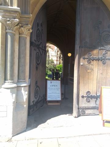 balliol college  lodge  broad street entrance  door 1