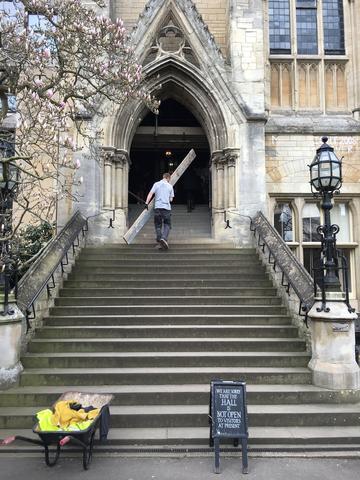 balliol college  dining hall  primary entrance  stairs