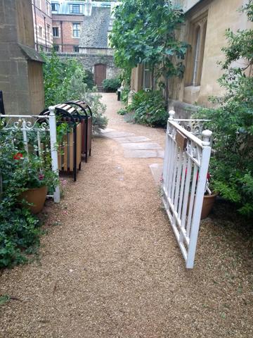 exeter college  rector s garden route  gate two
