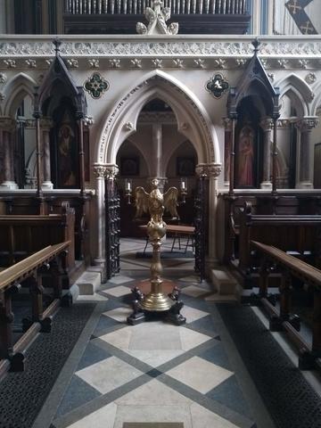 exeter college  chapel  interior space