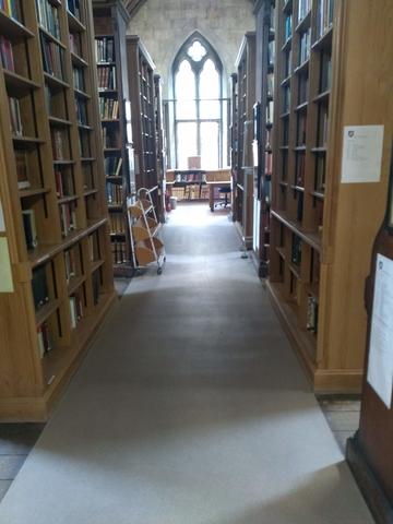 exeter college  library  2nd floor reading room interior space
