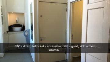 green templeton college – accessible toilet – observatory toilets (1:2) – door with non accessible sink