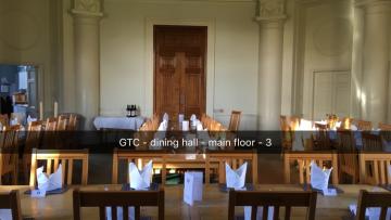 green templeton college – hall – interior space (2:4) – main dining area viewed from high table